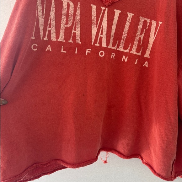 FREE PEOPLE Venice V Neck Graphic Sweatshirt L - Picture 6 of 6